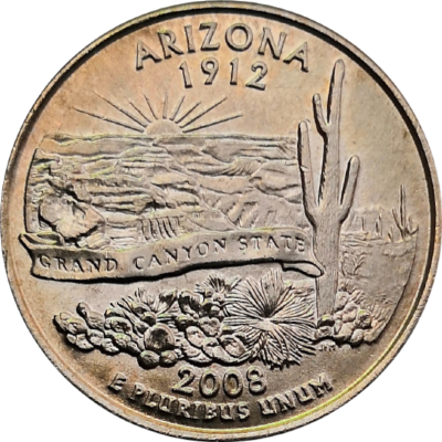 США 25 центов 2008 48-й штат Аризона