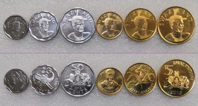 Набор монет Свазиленда (Эсватини) 6 монет 2015